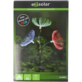 ez solar LED-Gartenlicht Pusteblume mit 3 RGB LED Farbwechsel, inklusive Solarpanel und Akku