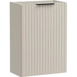 WFL GROUP WASCHBECKENUNTERSCHRANK Niva hängend mit Rillenfronten in Matt Kaschmir, 40/57/22 cm