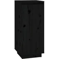 vidaXL Schuhschrank 35 x 80 x 35 cm schwarz / schwarz