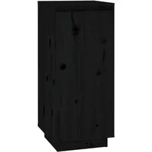 vidaXL Schuhschrank 35 x 80 x 35 cm schwarz / schwarz