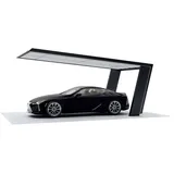 Ximax Carport Miro 7 Typ 60  511,9 x 319 cm 75 kg/qm Schwarz/Silber