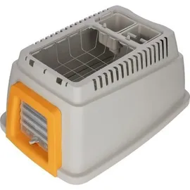 Kerbl Kaninchenbau Bunny Base Komplettset, grau/orange, ca. B38,5/H55/T58 cm,