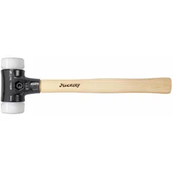 Wiha Schonhammer Safety sehr hart/sehr hart mit Hickory-Holzstiel, Rund-Schlagkopf 40 mm
