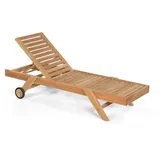 SonnenPartner Columbus Sonnenliege 200 x 72 x 99 cm Braun