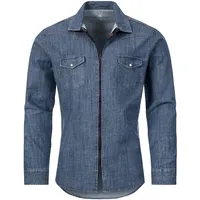 Rock Creek Jeanshemd Blau 4XL
