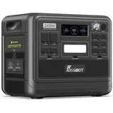 FOSSiBOT Tragbare Powerstation 2048Wh LiFePO4 Mobiler Solargenerator mit 230V/2400W (Spitze 4800W), USB und QC, Mobile Stromspeicher für Outdoors