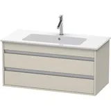 Duravit Waschtischunterschrank 2 Auszüge 100 x 48 x 47,5 cm Taupe Matt