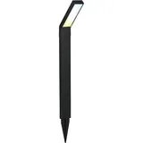 Briloner - Solarlampe für Außen mit Dämmerungssensor, Spritwasserschutz, einstellbar von warmweiß bis kaltweiß, Außenlampe, Standleuchte, Wegeleuchte, Pollerleuchte, 66x50x12,5 cm, Schwarz
