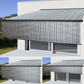 Mendler Vollkassetten-Markise T124 5 x 3 m grau