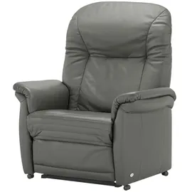 HIMOLLA Sessel 7706 Leder 101 x 112 x 101 cm Grau elektrisch