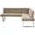 K+W Komfort & Wohnen Eckbank K+W KOMFORT & WOHNEN, beige (sahara), B:207cm H:87cm T:157cm, Sitzbänke, Eckbank, Polstereckbank in Spitzkissenoptik, Sitz und Rücken gesteppt