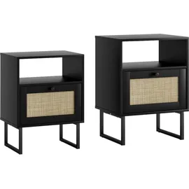 luxuskollektion Nachttisch mit Schublade 39 x 29 x 56,5 cm Braun