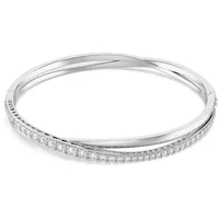 Swarovski Hyperbola Armreif, Weiss, 5565210, Größe M