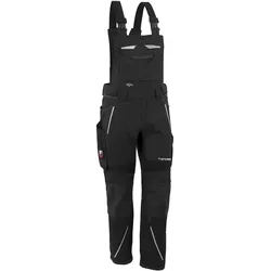 Latzhose "IRON" - S62 (kurz) - schwarz