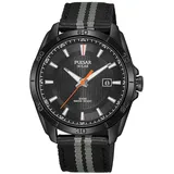 PULSAR PX3179X1 Solar Herren 41mm 10ATM - Schwarz/Schwarz