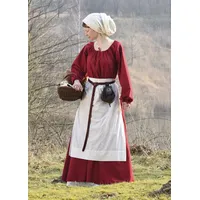 Battle Merchant Burgfräulein-Kostüm Mittelalter Schürze, Natur beige