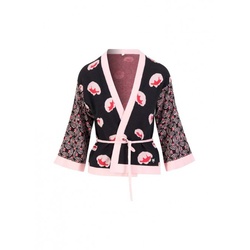 Blutsgeschwister Sommer Cardigan Mingle Mangle - artistic pink blossom 2XL