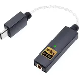 iFi Audio iFi GO link - DAC & Amplifier - USB-C auf 3,5 mm Adapter - Verbessert den Klang von jedem Gerät - Dynamic Range Enhancement - Flexibles Kabel - Unterstützt hochauflösende 32-bit/384 kHz/DSD256/MQA