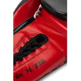 TapouT Boxhandschuhe aus Leder (1 Paar) Angelus Lederboxhandschuhe - Black / Red - 10 oz R