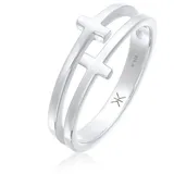 KUZZOI Ring Herren Kreuz Double 925