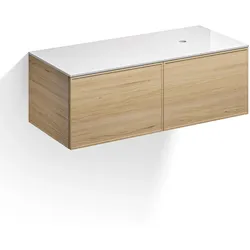 Alape Arkta Möbelmodul mit Trägerplatte 120 cm, Beckenposition rechts, Badmöbel,