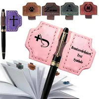 RSQGT Magnetisches Lesezeichen personalisiert - Aus Leder mit individueller Gravur, Das perfekte Geschenk für Leser & Bücherfreunde