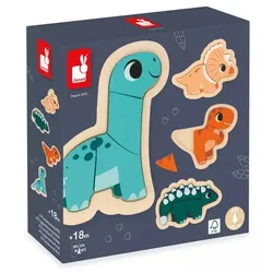 Janod - DINO - 4 EVOLUTIVE PUZZLES DINO