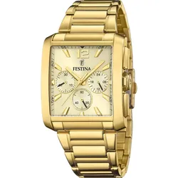 Festina Quarz Herren On the square F20638/2 - gold - 38mm