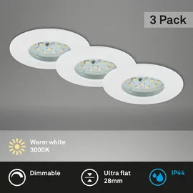 Briloner Einbauleuchte 3er Pack (7231-036)
