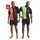 LE JOGGER le jogger® Pyjama, (Packung, 4 tlg., 2 Stück), mit 2-farbigem T-Shirt le jogger® grün, orange