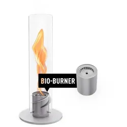 SPIN 900 Tischfeuer grau inkl. Bio-Burner - bis zu 1100 W Leistung 00690