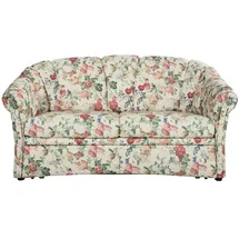 Sofa.de Schlafsofa Anke Webstoff 163 x 85 x 89 cm Beige/Mehrfarbig mit Schlaffunktion