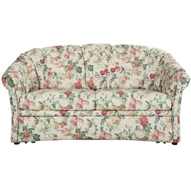 Sofa.de Schlafsofa Anke Webstoff 163 x 85 x 89 cm Beige/Mehrfarbig mit Schlaffunktion