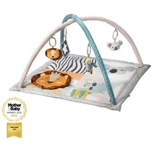 Nûby Nuby Baby-Spielmatte Animal Adventures – Aktivitäts-Gym mit sensorischen Spielzeugen und gepolsterter Unterlage für Bauchlage