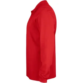 New Wave CLIQUE Basic langarm Poloshirt Kinder - rot 140