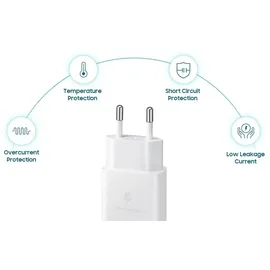 Samsung Power Adapter (15W Schnellladefunktion) ohne Kabel weiß