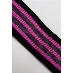 Premium-Widerstandsband - Schwarz/Rosa - Textil - Mittlerer Widerstand 400g