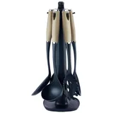 Swiss-Haus Küchenorganizer-Set Küchenhelfer Küchenutensilien Set m. Ständer 7tlg Champagner Swiss, (7 teiliges Küchenhelfer-Set) weiß