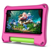 VASOUN 7 Zoll Kinder-Tablet 32GB Android 11, Vorinstallierte Kinder-App, Kindersicherung Kinderspanzer-Schritt-Tablet, mit Schutzhülle, GMS-Zertifiziert, Google Tablet, Rosa