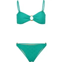 BRUNOTTI Damen Bikini Saltie-Daisy, Daisy Jacquard Green, 38