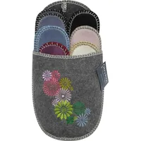 ONVAYA® ABS Gästepantoffel | Blumen | 6er Set | Antirutsch | Hausschuhe | Filzpantoffel | Gr. 36-45 | verschiedene Farben