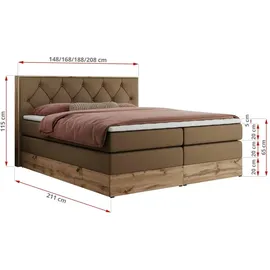 MKS Veneto King 160 x 200 cm H3 Braun