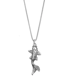 KUZZOI Fisch Maritim Modern Basic 925 Silber Ketten   Herren 