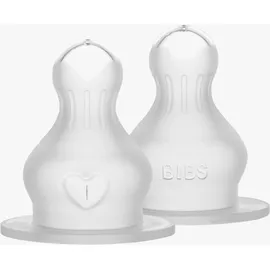 Bibs Fast Flow Sauger Silikon 2er-Pack, Neutral