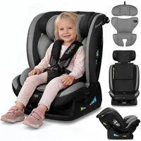 lionelo Aart i-Size Schwarz/Grau