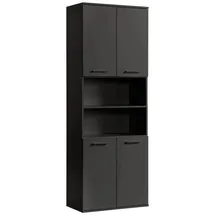 mokebo Bad Hochschrank Der Kapitän Badezimmerschrank in 180x65x34 HxBxT in cm) in Anthrazit