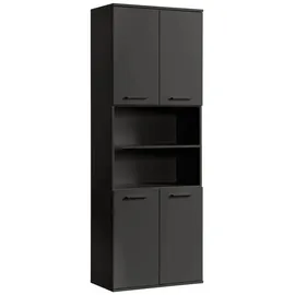 mokebo Bad Hochschrank Der Kapitän Badezimmerschrank in 180x65x34 HxBxT in cm) in Anthrazit