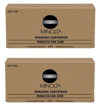 2x Original Konica Minolta Toner Imagine Cartridge Fax 2300-3700 (0927-606) f...