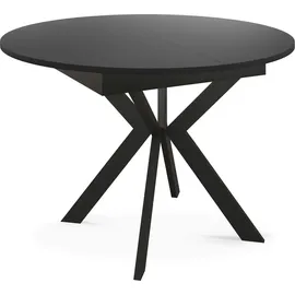 egen michał kliszczun Runder Ausziehbarer Esstisch 100 x 76 x 100 cm schwarz
