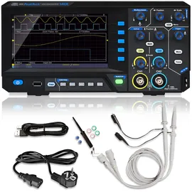 Peaktech 1401, 2 Kanäle, 10 MHz, 100 MS/s, USB Schnittstelle, PC Software, P 1401, Schwarz